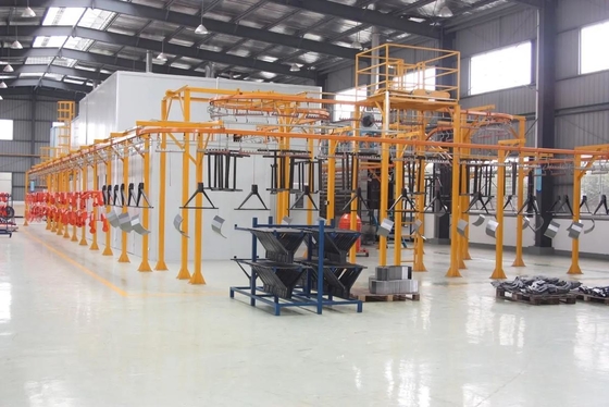 Elevated conveyor coating solutions production line coatings tailored for unique shape products