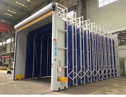 Retractable Telescopic Industrial Spray Booth Ultimate Space-Saving Solution For Large Shaped Workpieces