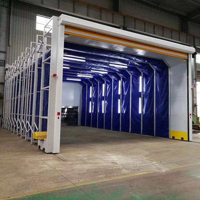 Retractable Telescopic Industrial Spray Booth Ultimate Space-Saving Solution For Large Shaped Workpieces