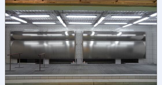 High-Volume Water Wash Spray Booth with Waterfall Filtration System for Continuous Liquid Painting Operations