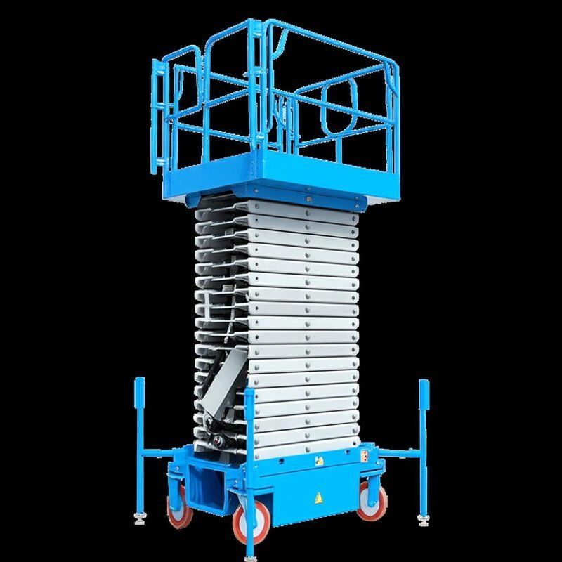 Non slip Platform Paint Booth Man Lift Including 300 Kg Loadcapacity and Motor Chinese or Import for Safe Elevated Tasks
