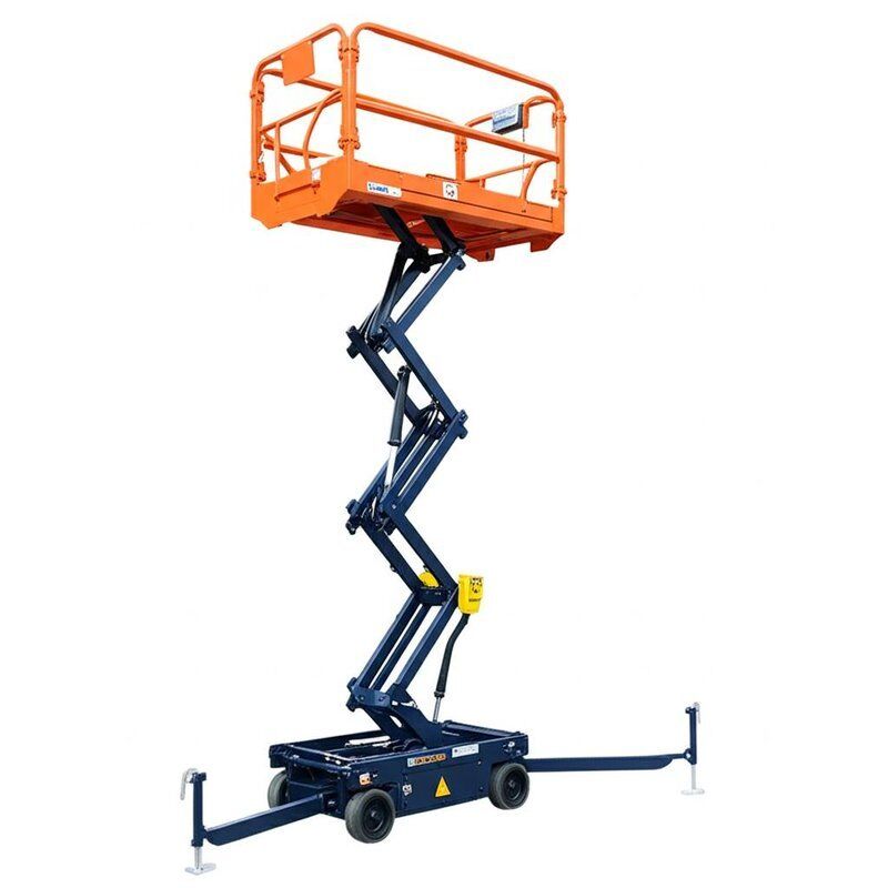 Reach Up To 25 Feet Paint Booth Man Lift Offering Non slip Platform And Joystick Control System Ensuring And Safe Access