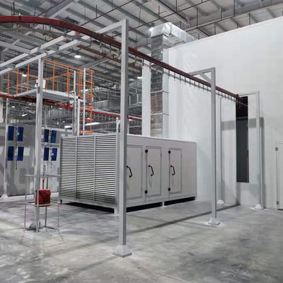 Precision Roller Clear Coat Spray Paint Line Powder Coating 1-20m/Min
