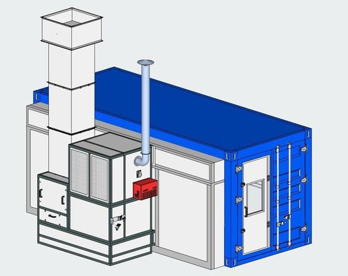 Convenient Mobile Container Spray Booth Paint Booth Systems For ...