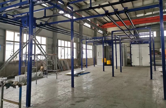 Tailored coating solution for elevated conveyor products with unique shapes, production line coating