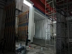 Mobile Retractable Telescopic Spray Booths Car Painting Room with Electric Heatingg Paint