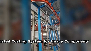Integrated Industrial Spray Booth with Automated Coating System for Heavy Components