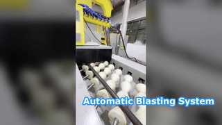 Automatic sandblasting machine for oil drill bits