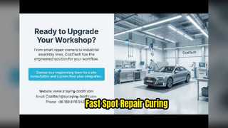 Shortwave Infrared Curing Lamp for Spot Repairs