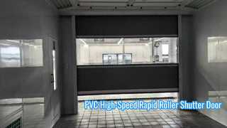 PVC High-Speed Rapid Roller Shutter Door for Spray Booths & Workshop Passages